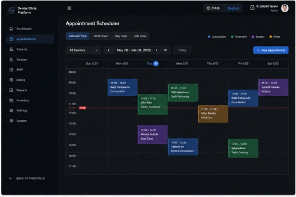 Appointment Scheduler Grid