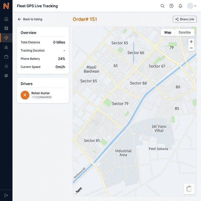 HERE Maps Tracking